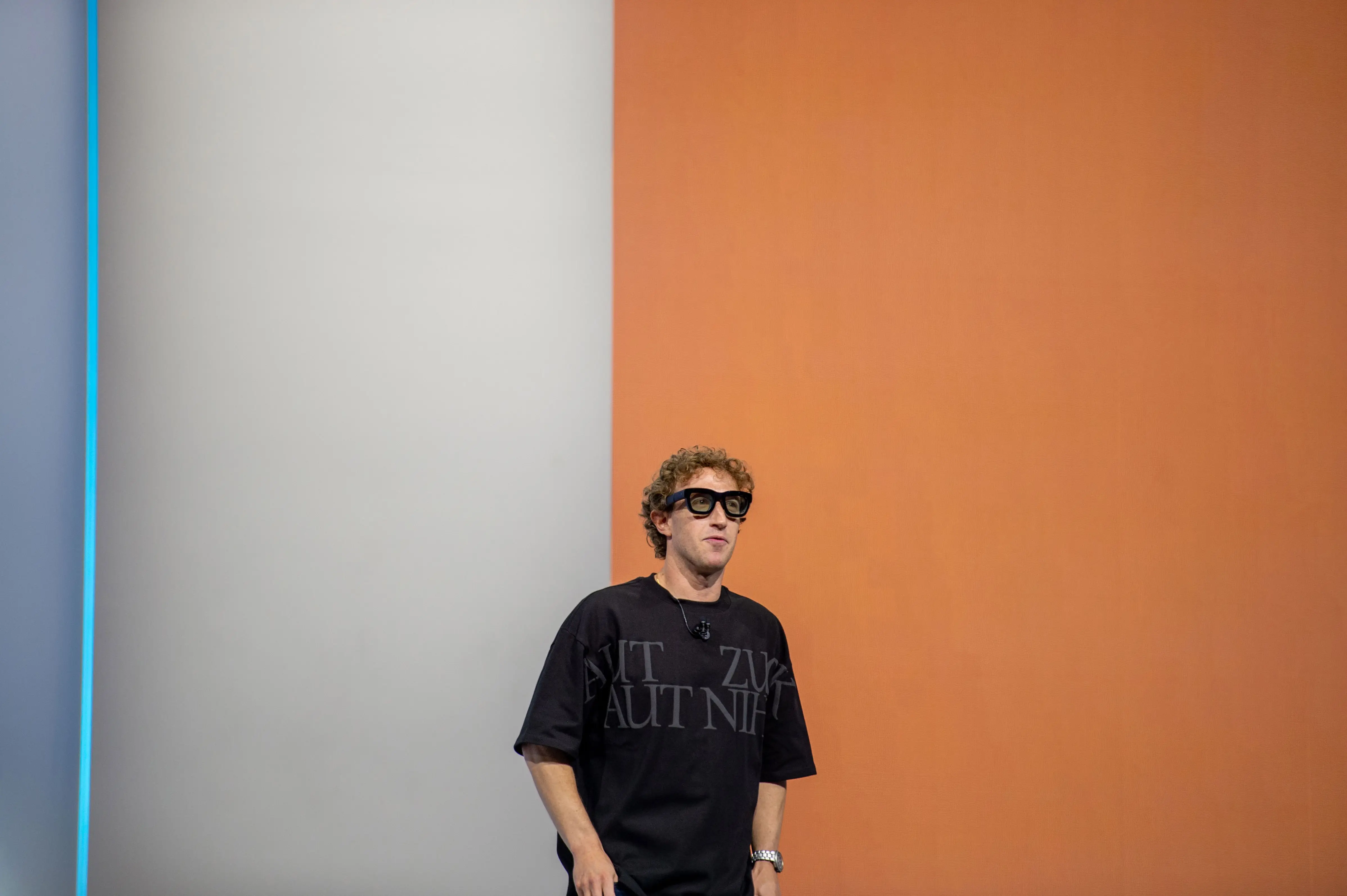 Meta CEO Mark Zuckerberg onstage at the company's 2024 developer conference, September 2024