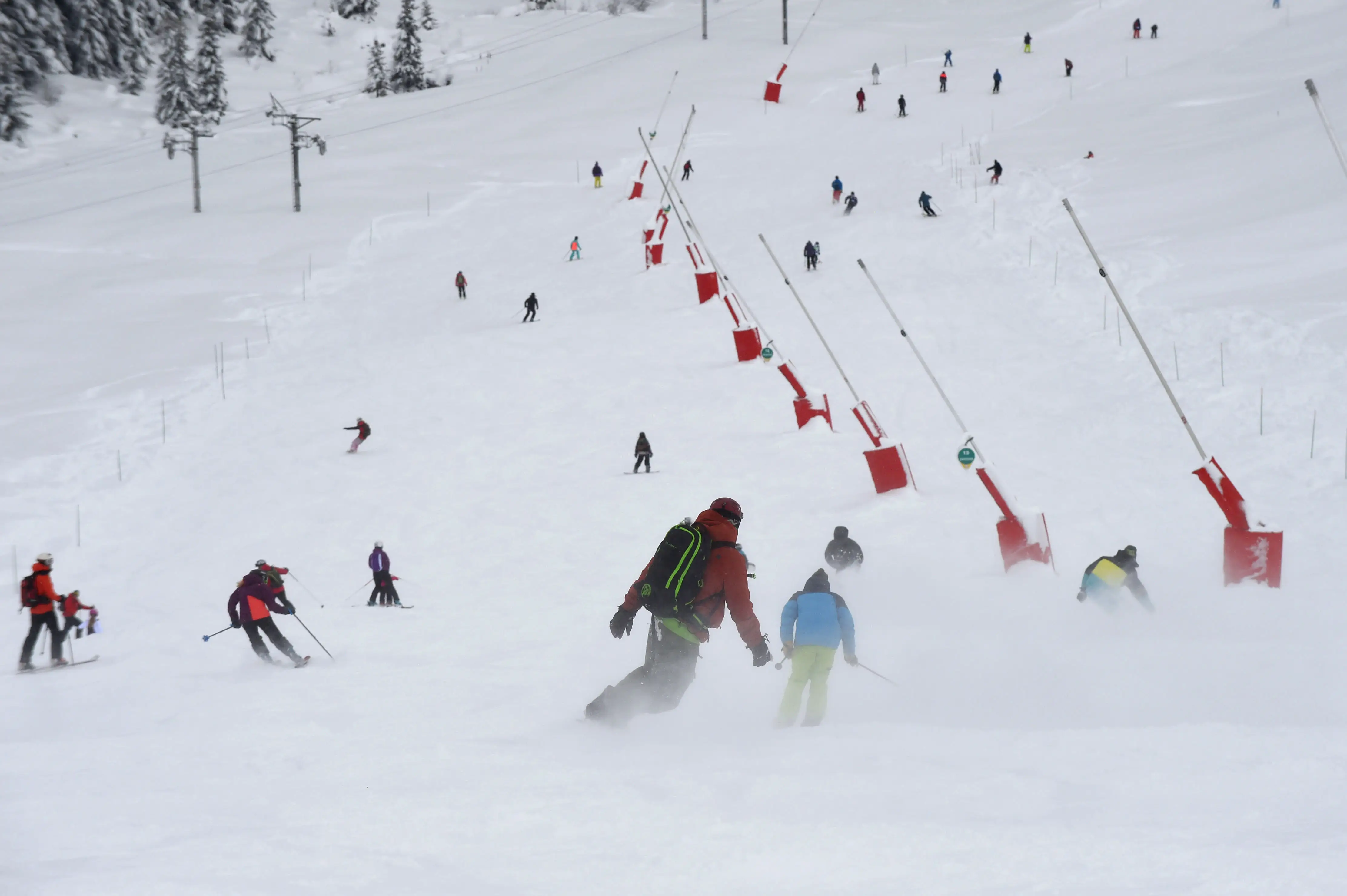 Courchevel ski slope