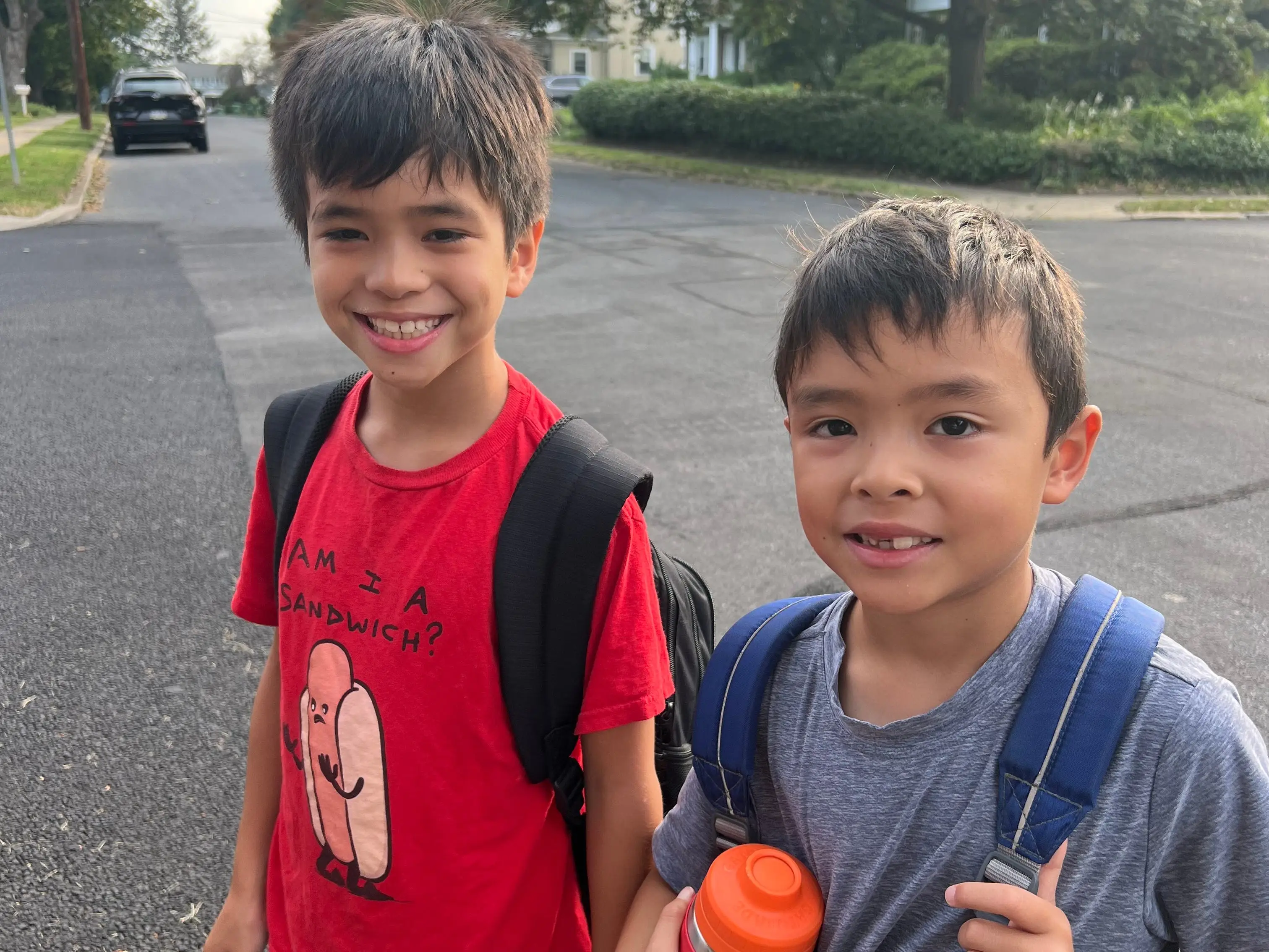 Kids after school drop off