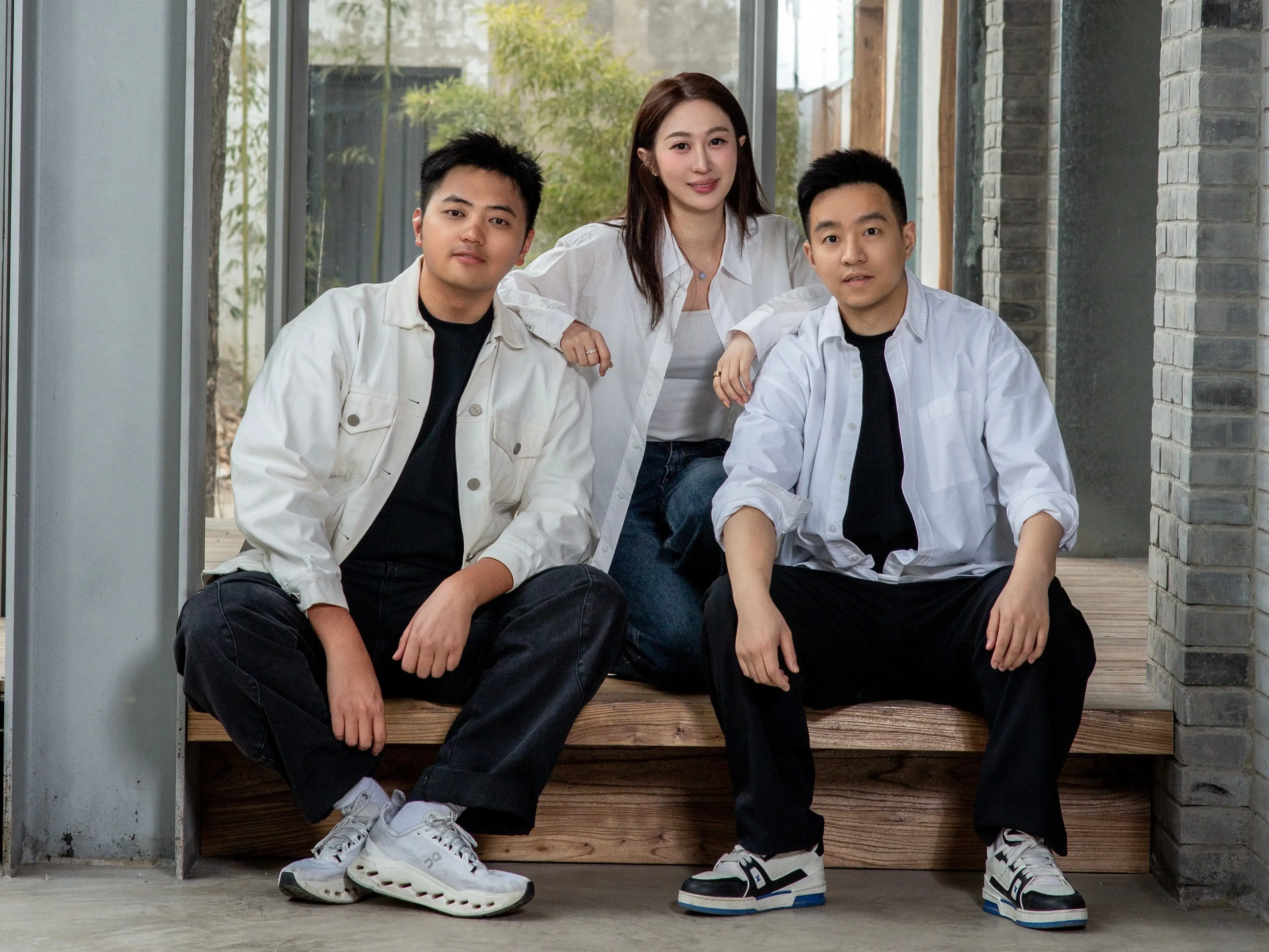 The founders of StoReel, from left: Rui Zhang, Angela Yu, and
Shipeng Fan