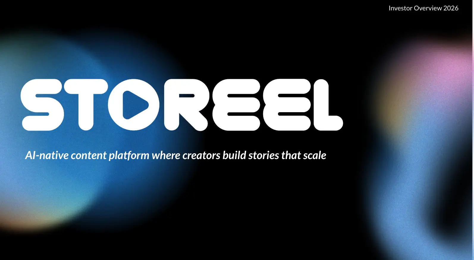 StoReel pitch deck 1