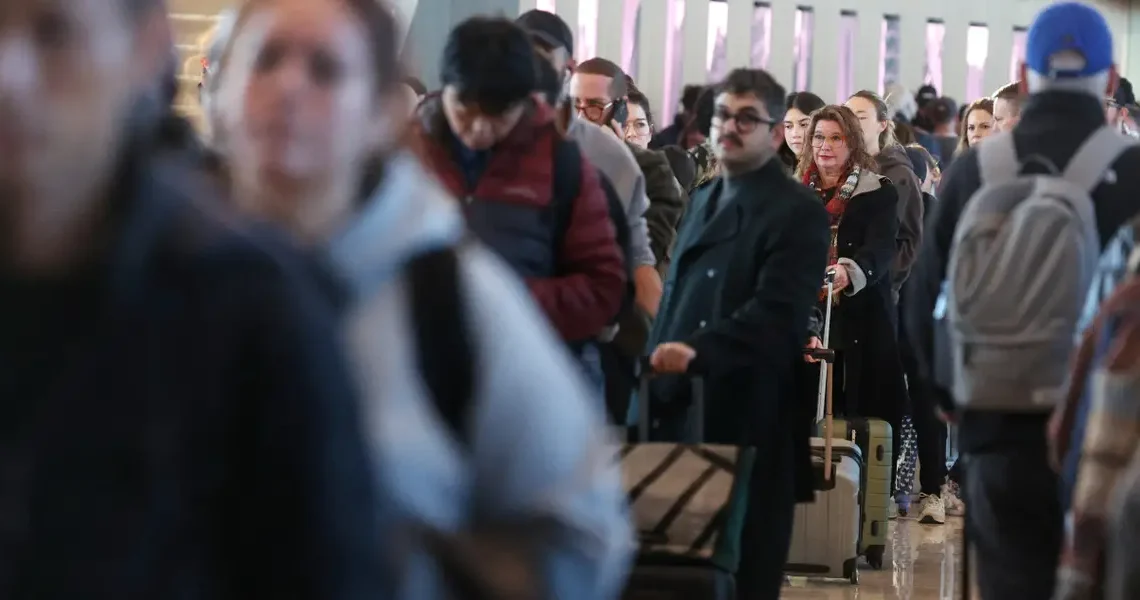 I went to LaGuardia. The security line looped around the terminal four times.