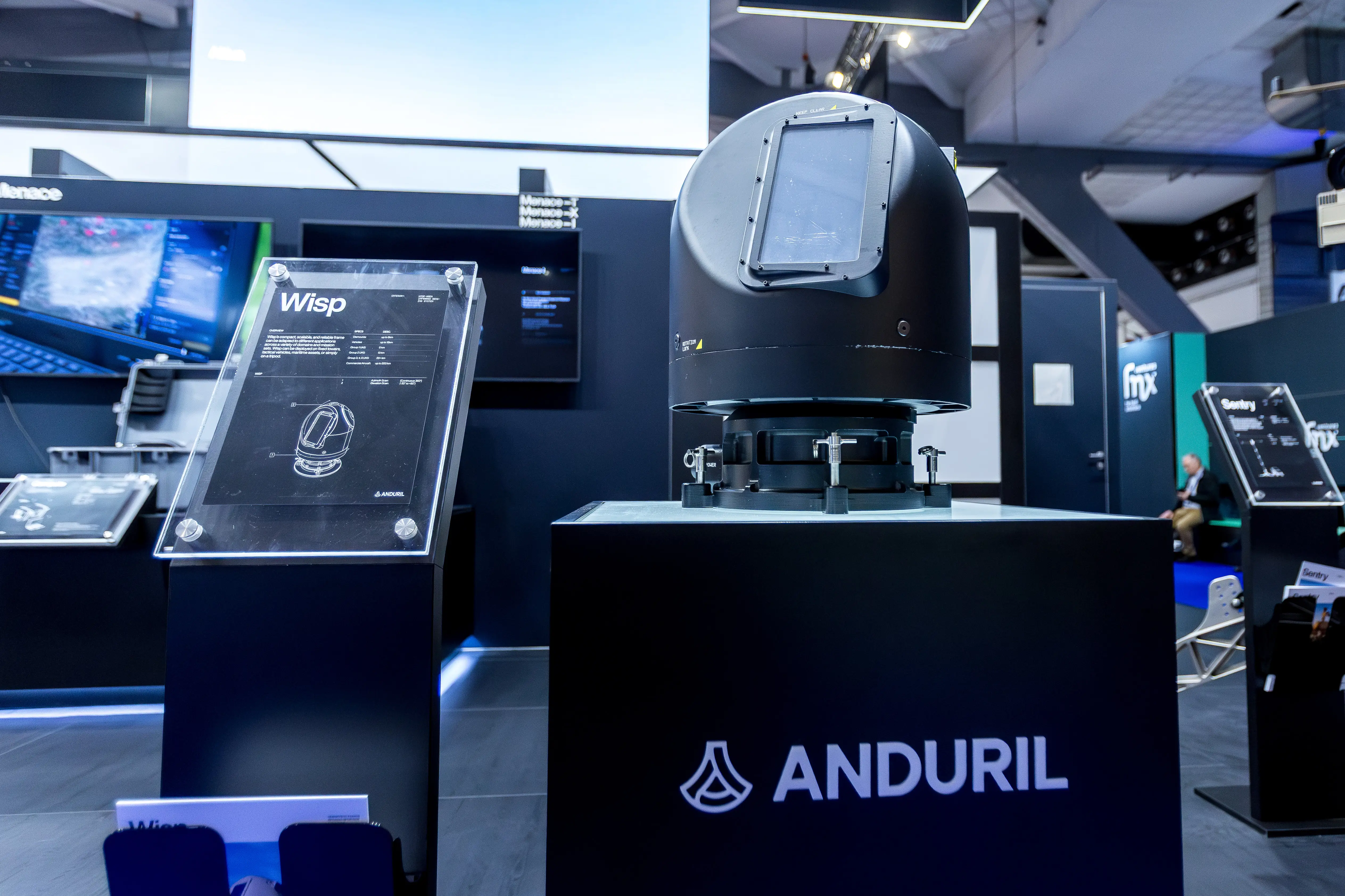 A WISP system manufactured by Anduril is pictured.