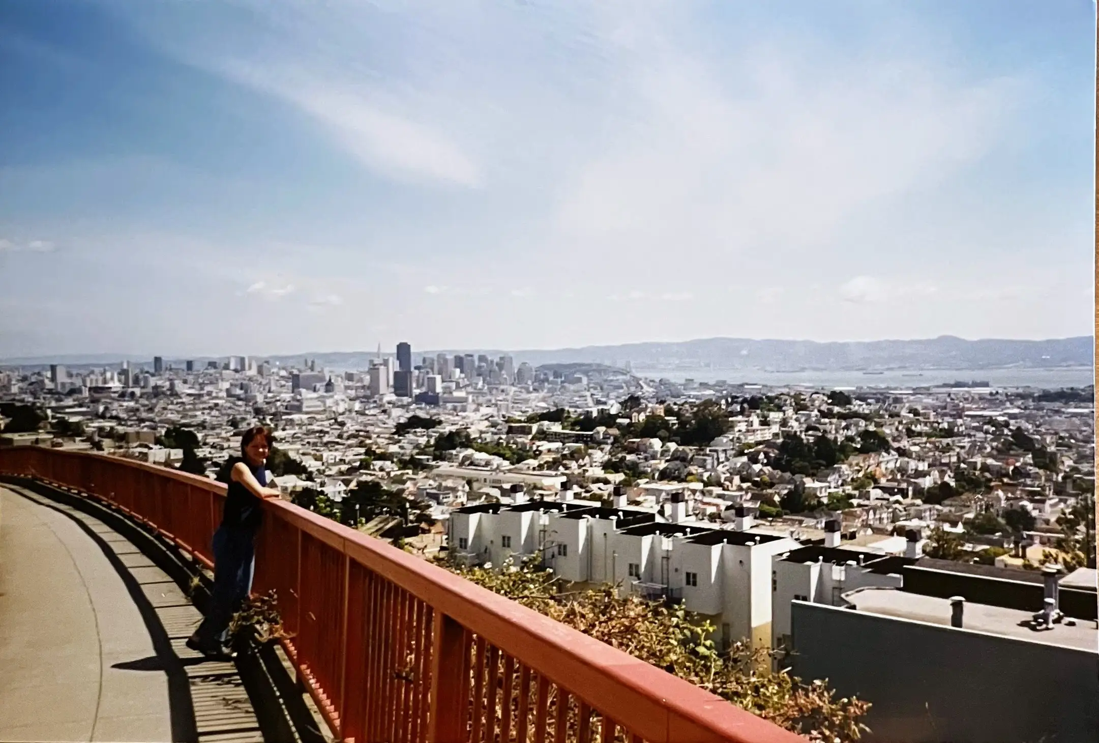 Old photo of woman in San FRancisco