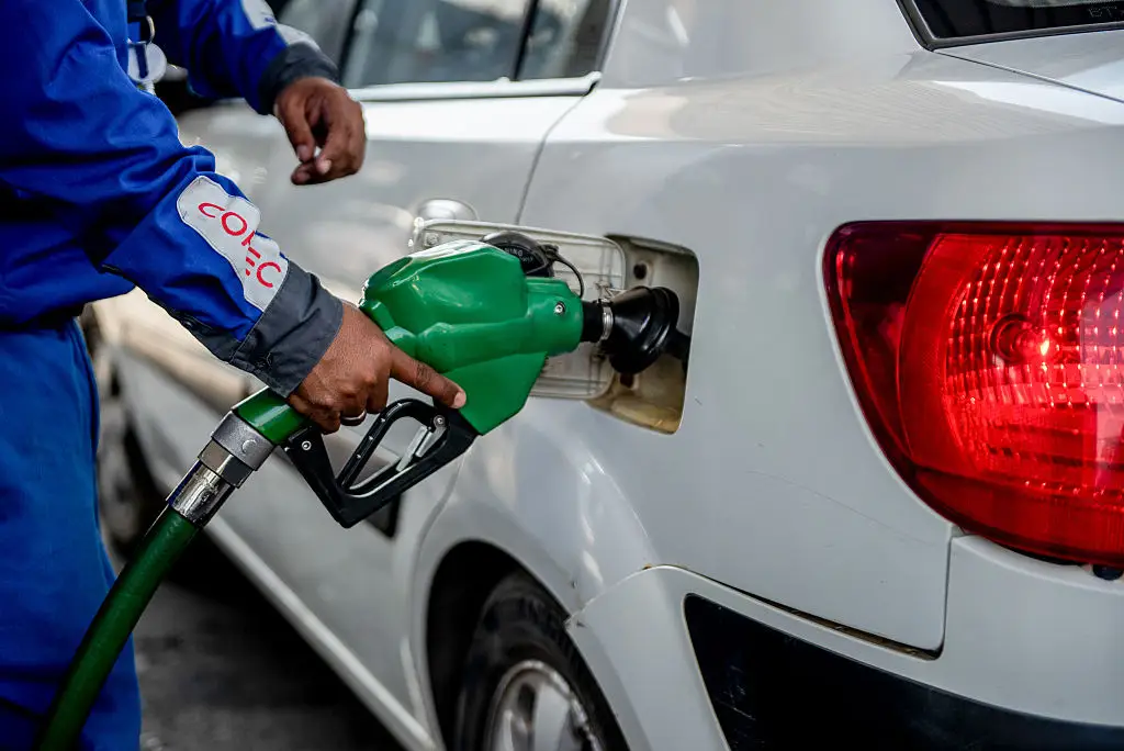 Refueling a car in Santiago, Chile.