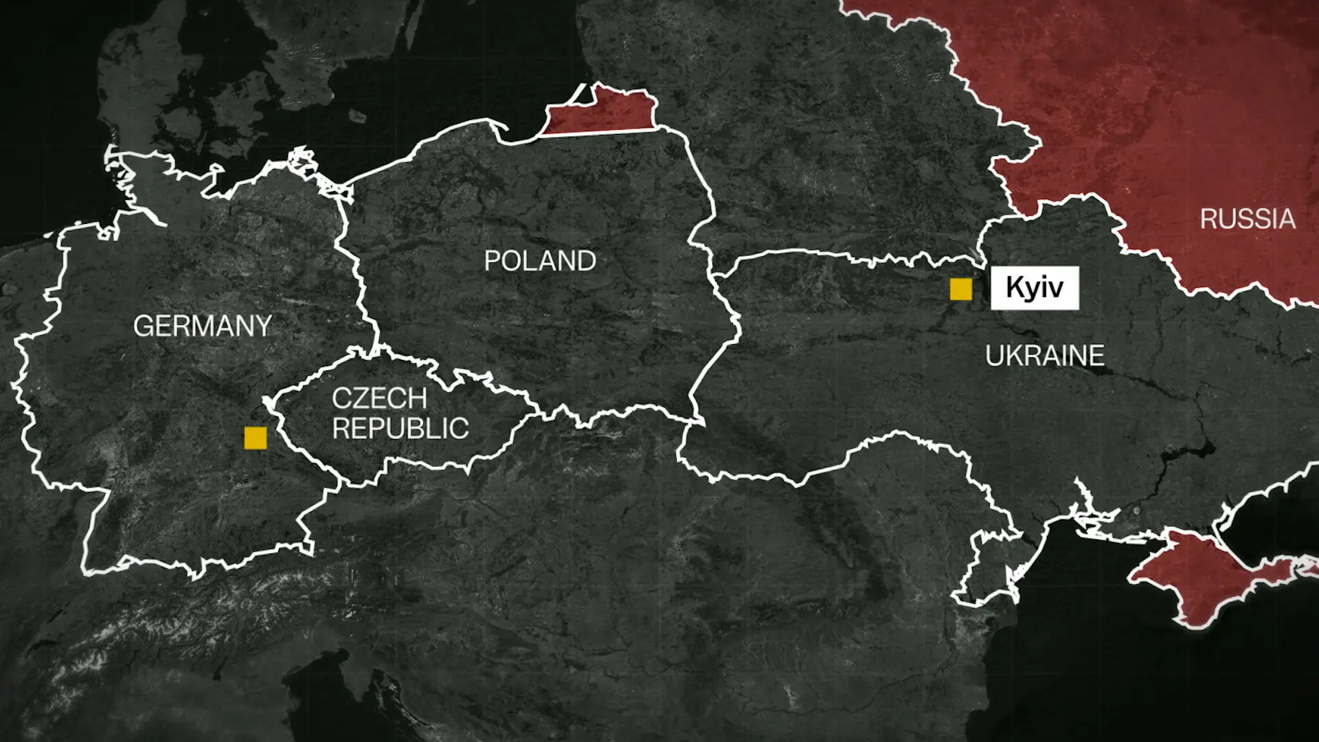 Map shows how close Bavaria is to Kyiv