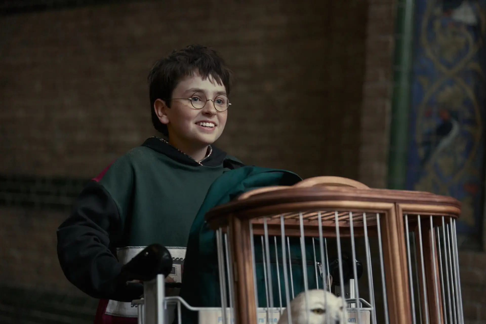 Dominic McLaughlin as Harry Potter in HBO's 