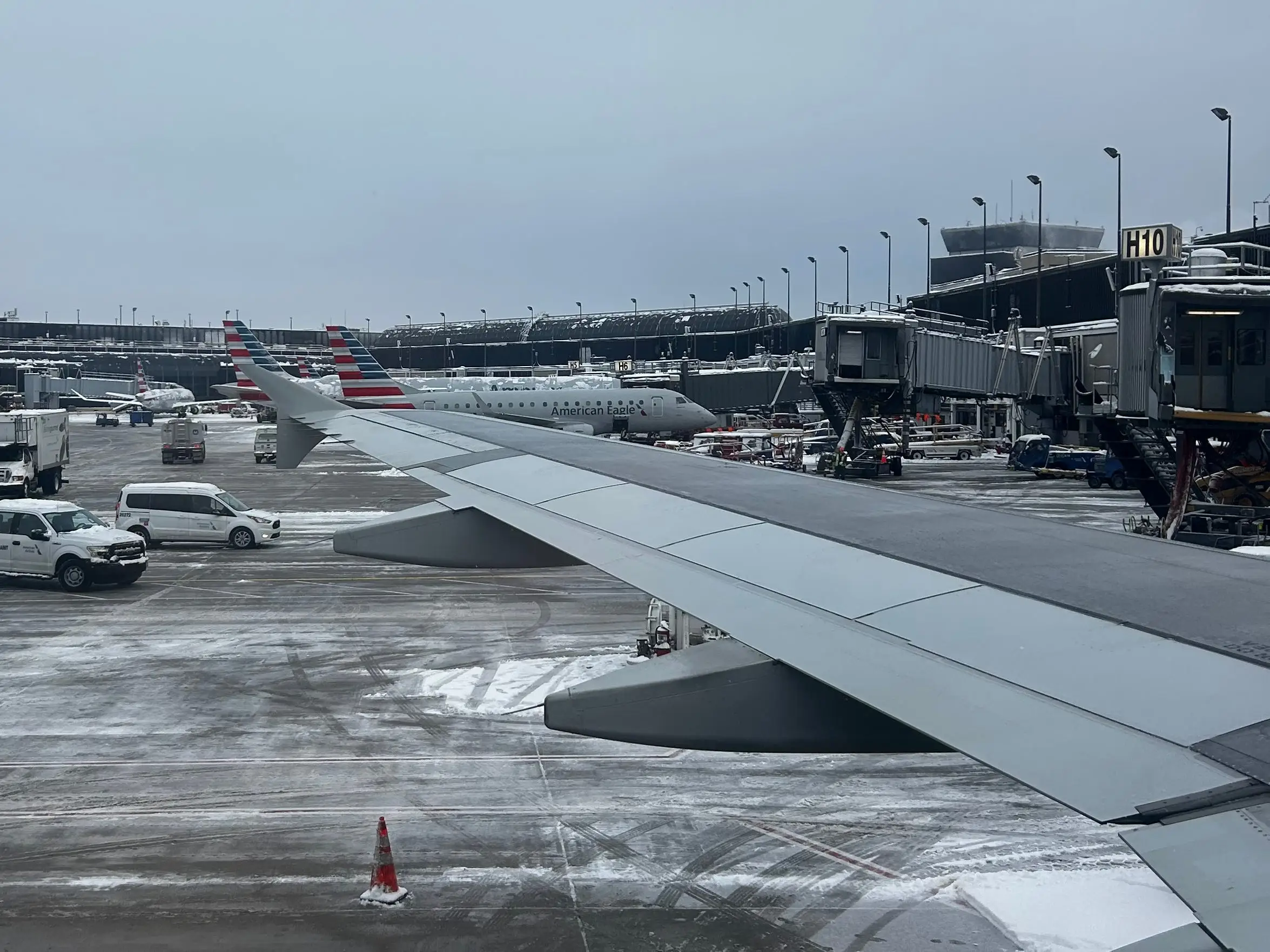 Flying to Chicago from New York