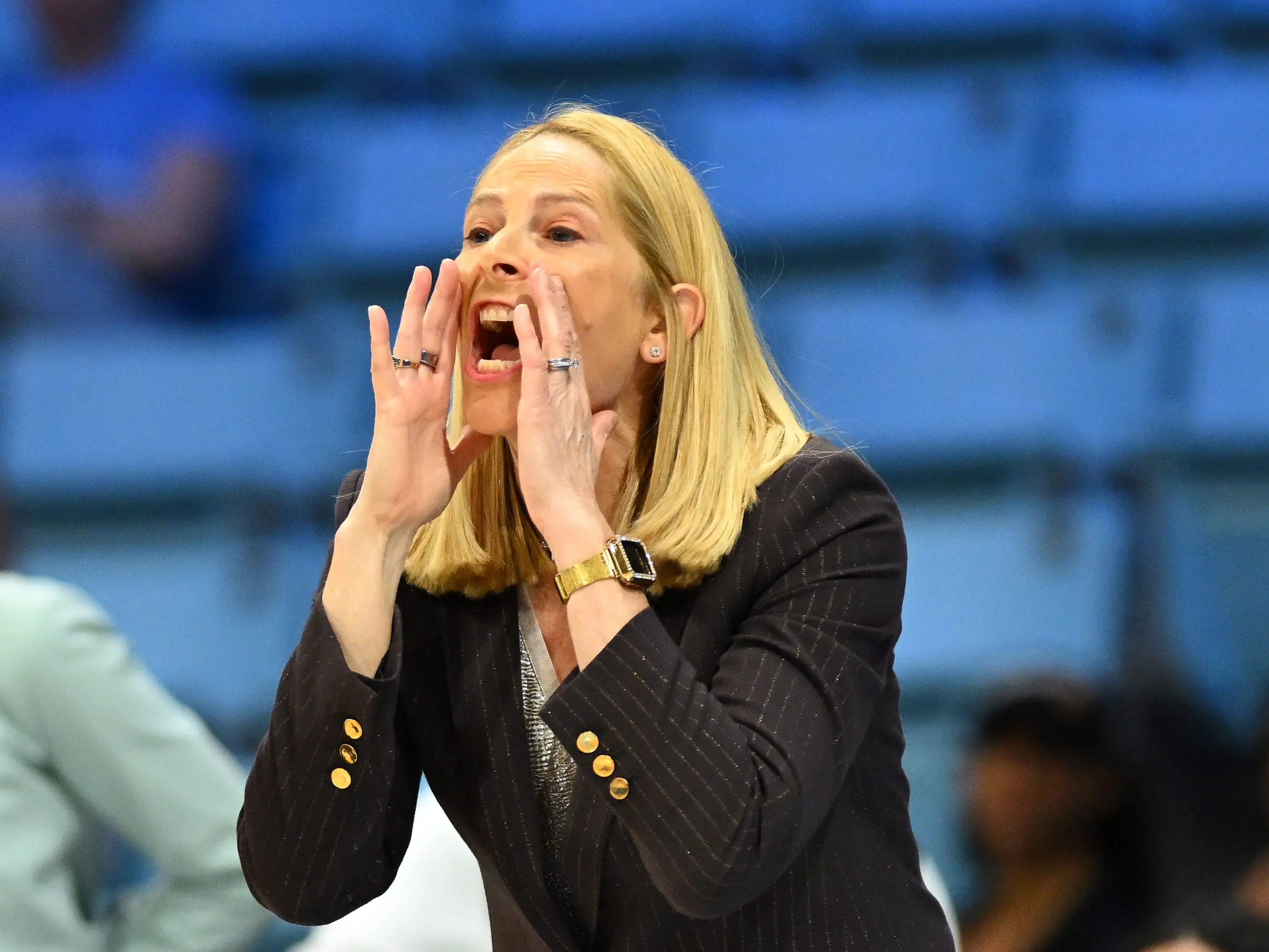 Maryland basketball coach yelling