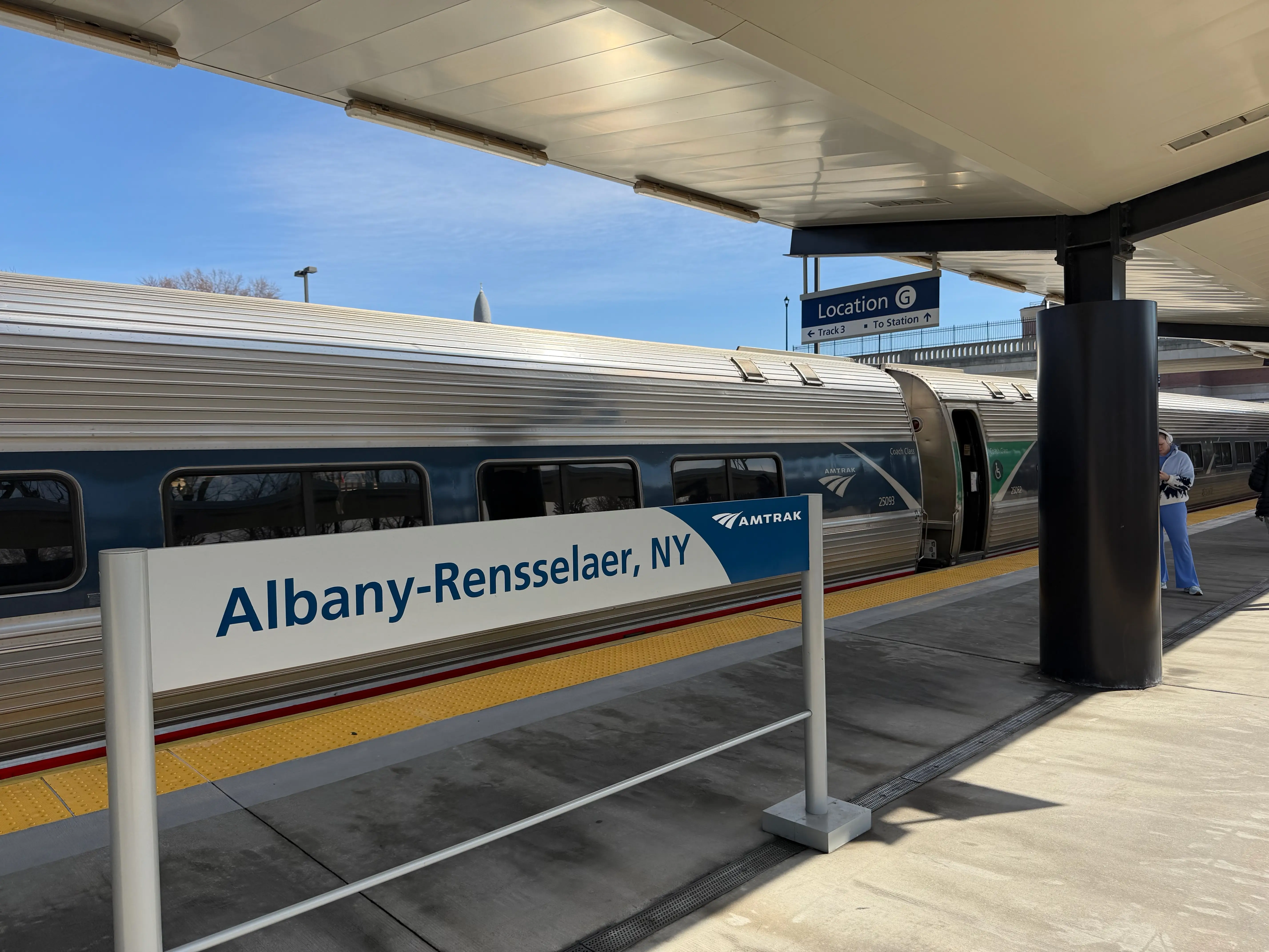 Amtrak stop in Albany, New York
