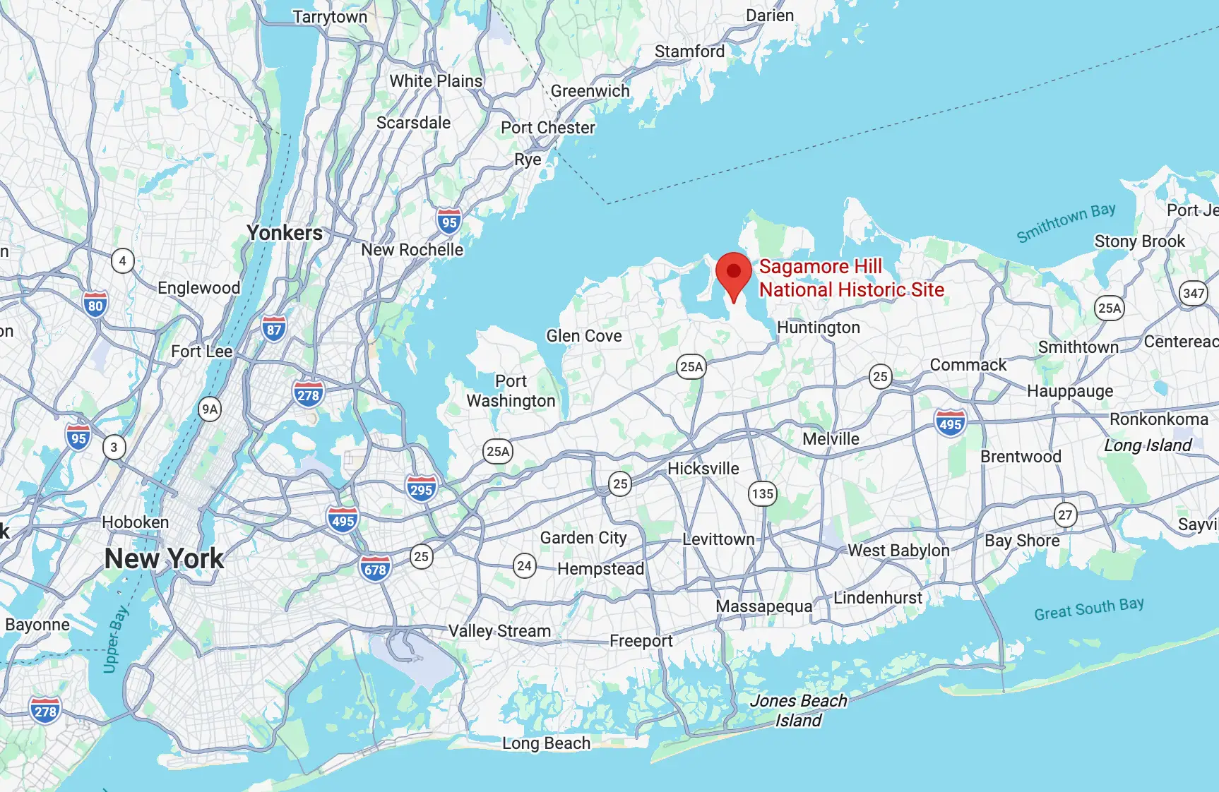 sagamore hill on google maps