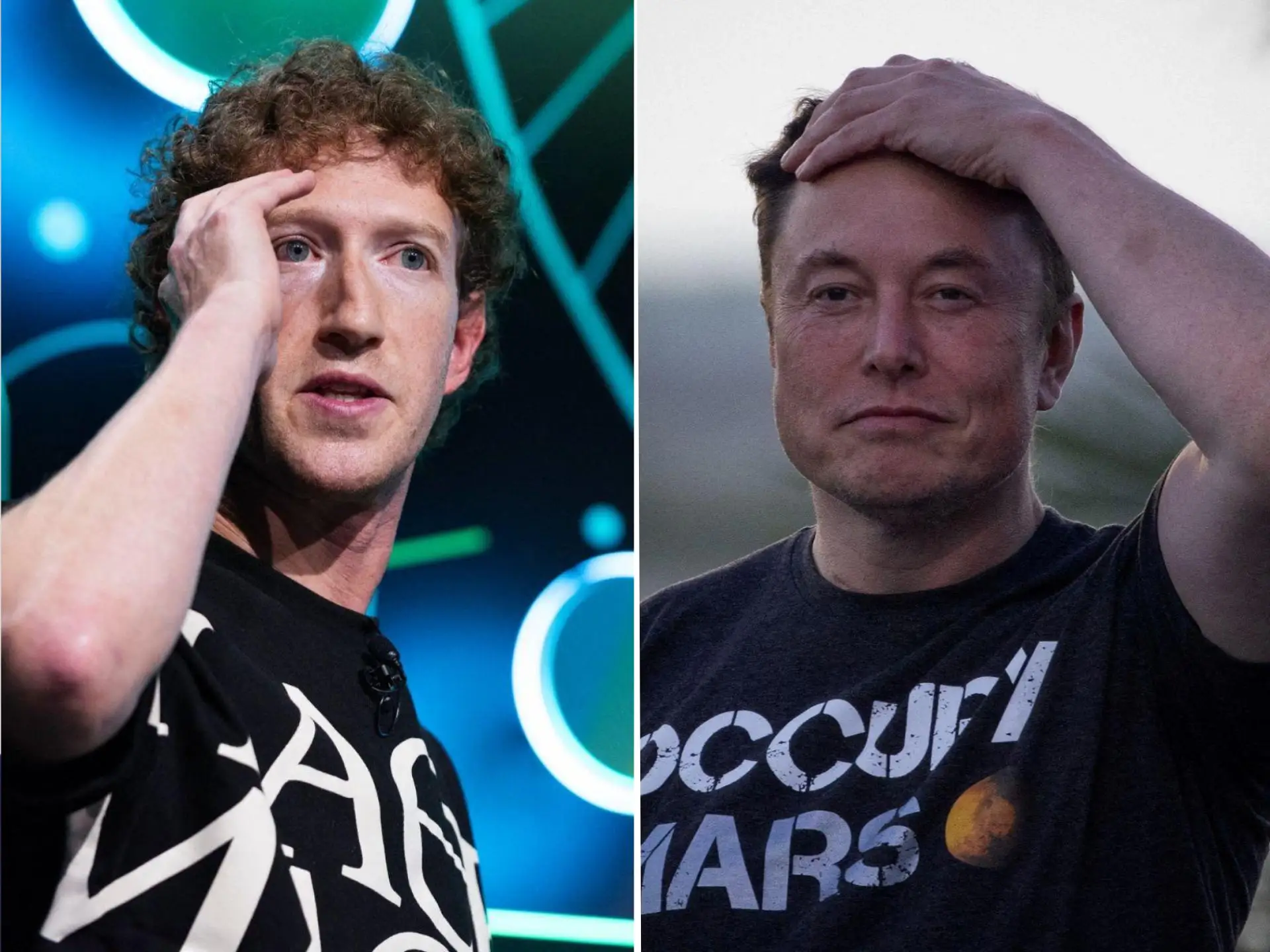 Mark Zuckerberg and Elon Musk