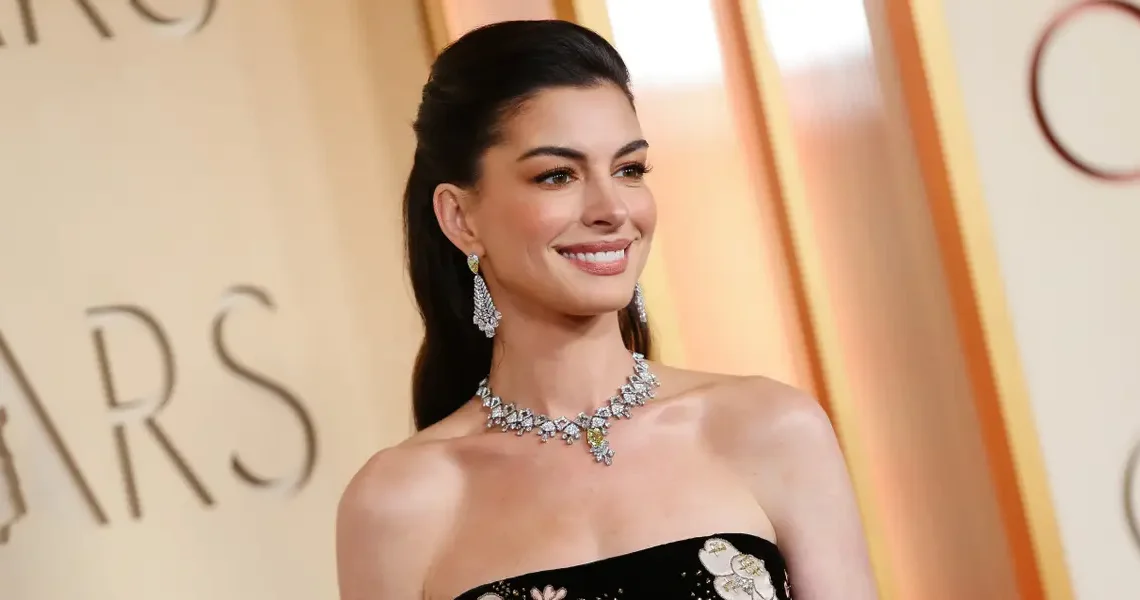 Anne Hathaway, 43, says she stopped being a ‘stressed person’ for her kids — and everyone around her