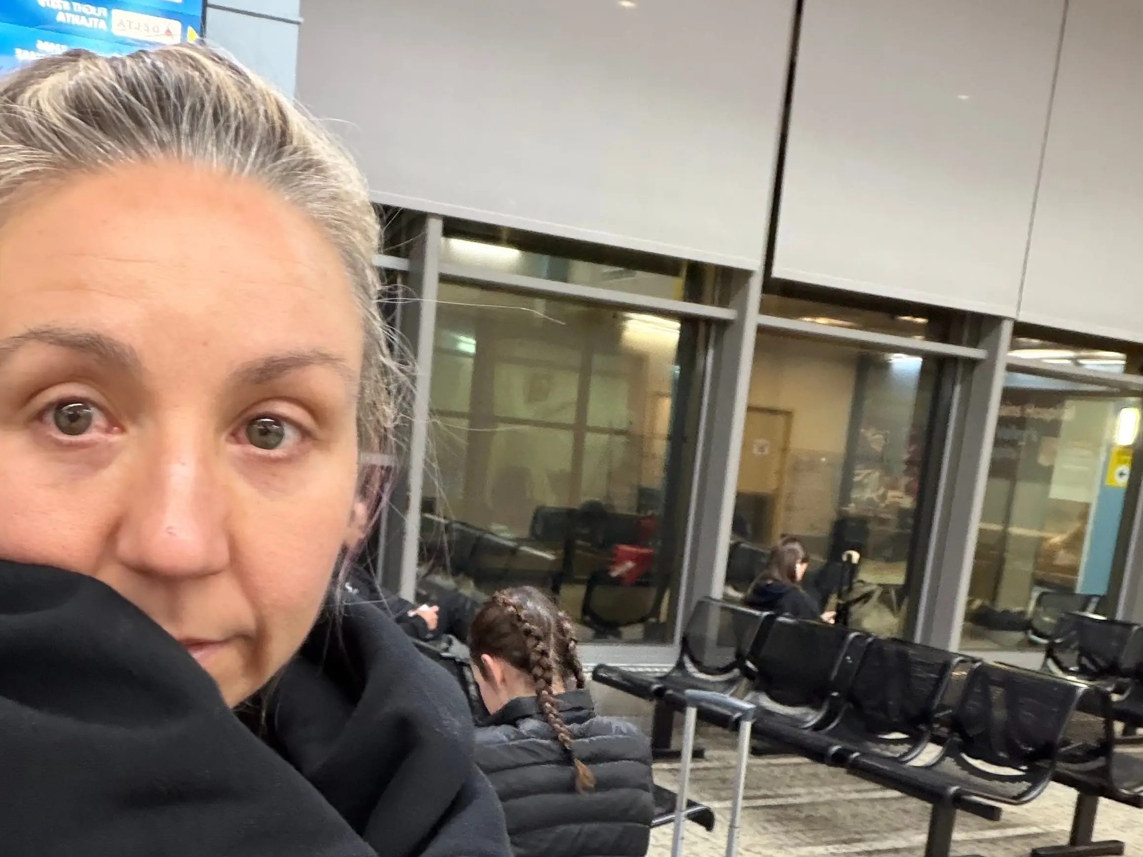 Woman at White Plains airport