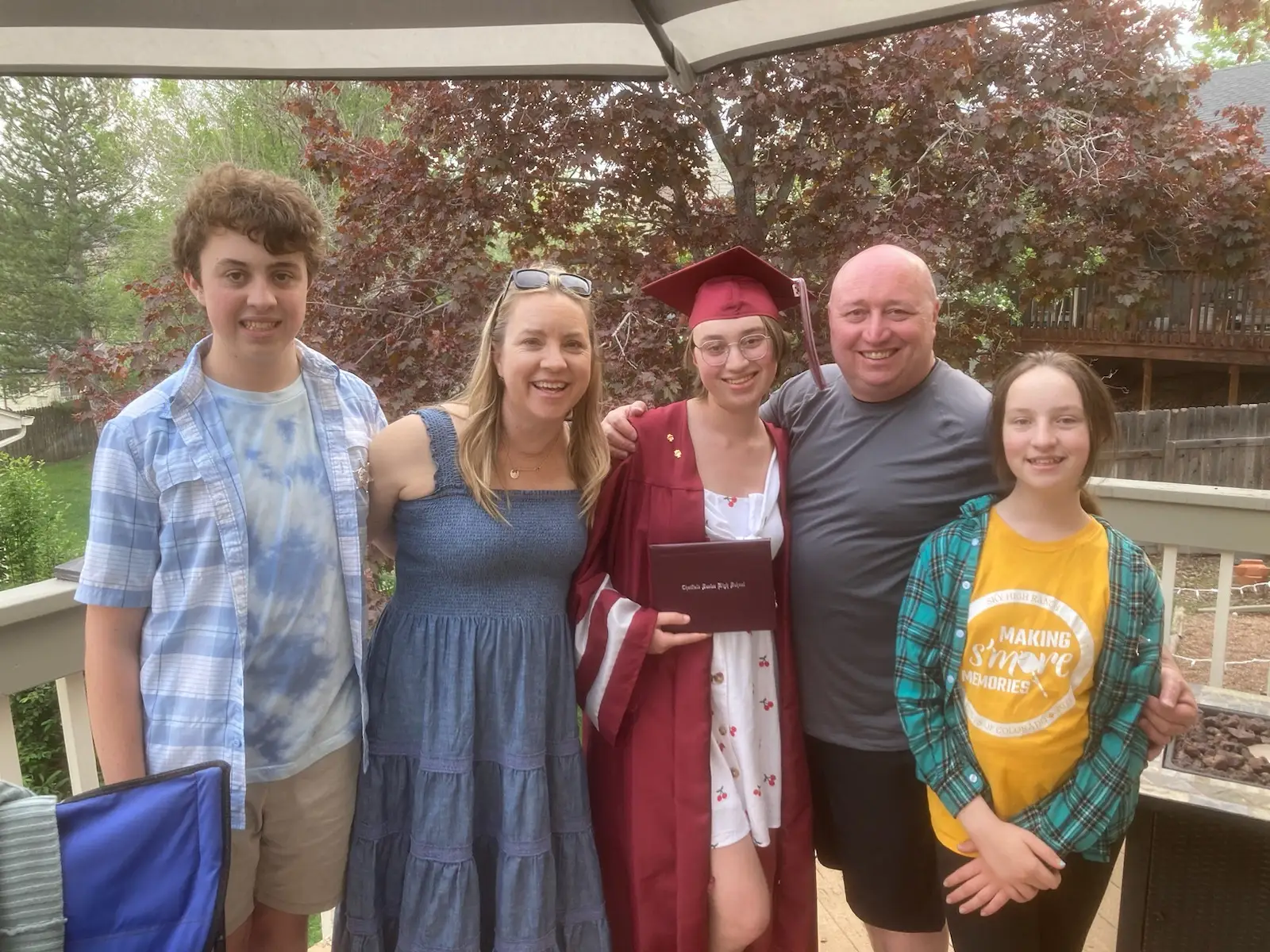 Laura Falin and her children