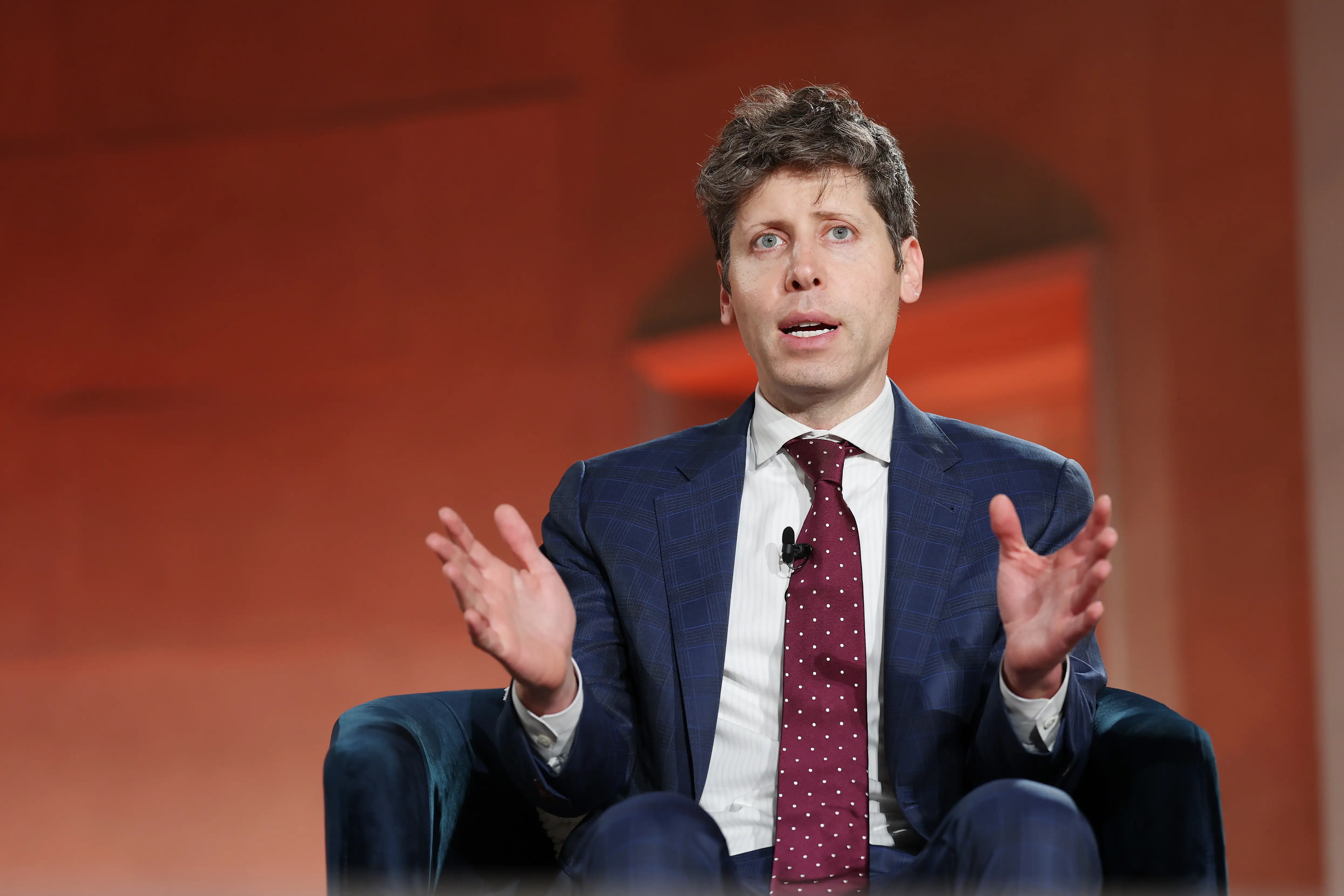 OpenAI CEO Sam Altman onstage at an event in Washington, DC, March 2026