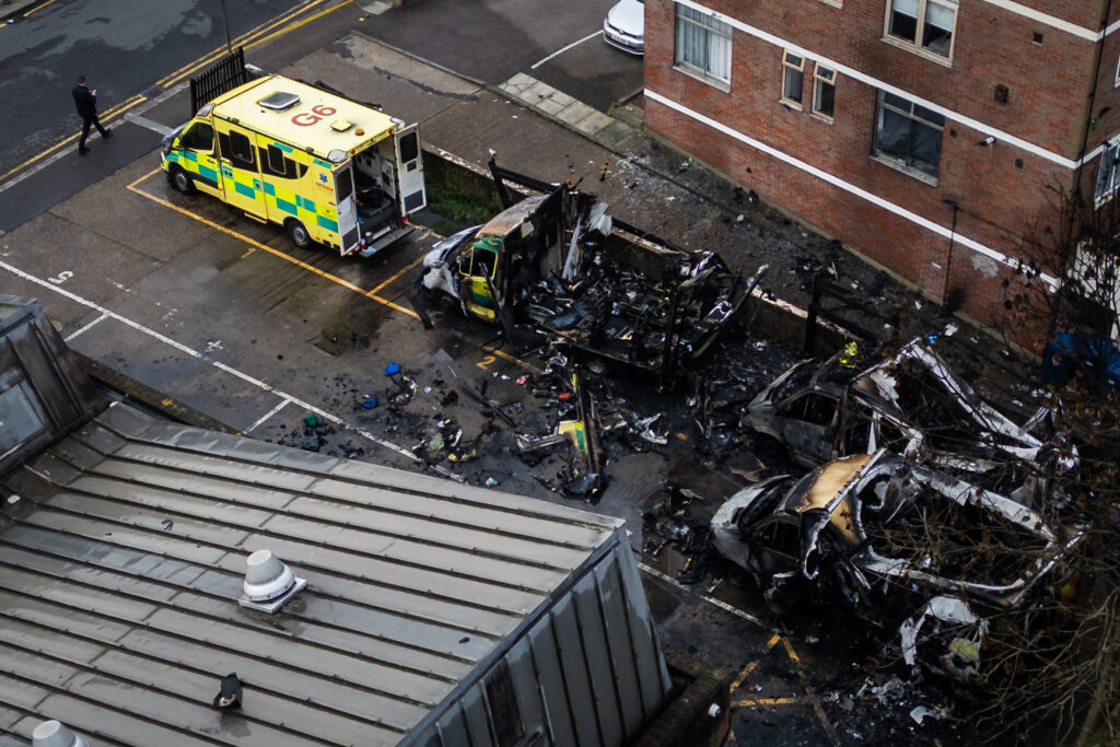 Ambulances set ablaze at London synagogue in attack Starmer calls antisemitic