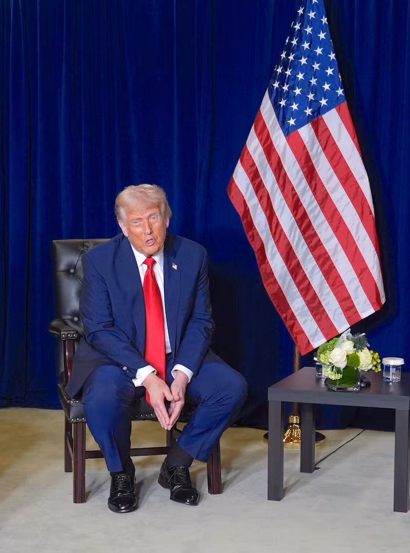 NEW YORK, UNITED STATES - SEPTEMBER 23: US President Donald Trump meets with United Nations Secretary-General Antonio Guterres after delivering his speech at the 80th United Nations General Assembly at the UN Headquarters in New York, United States, on September 23, 2025. (Photo by Selcuk Acar/Anadolu via Getty Images)