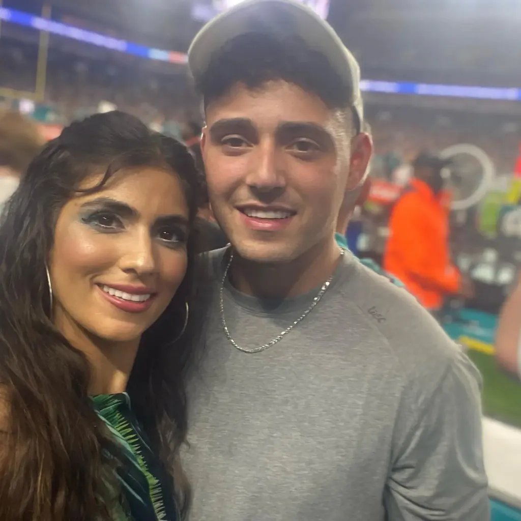 Caroline Schwitzky and Cole Goldberg smiling.