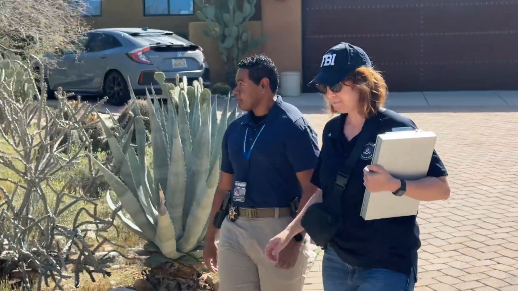 FBI agents searched a home west of Nancy Guthrie’s house as the investigation entered Day 32.