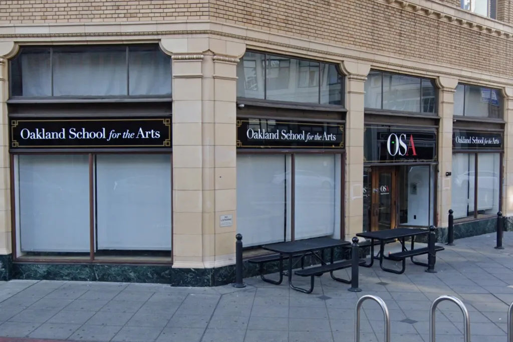 Exterior view of the Oakland School for the Arts building.