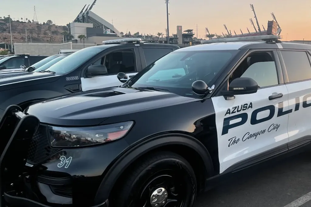 Azusa Police Department squad car.
