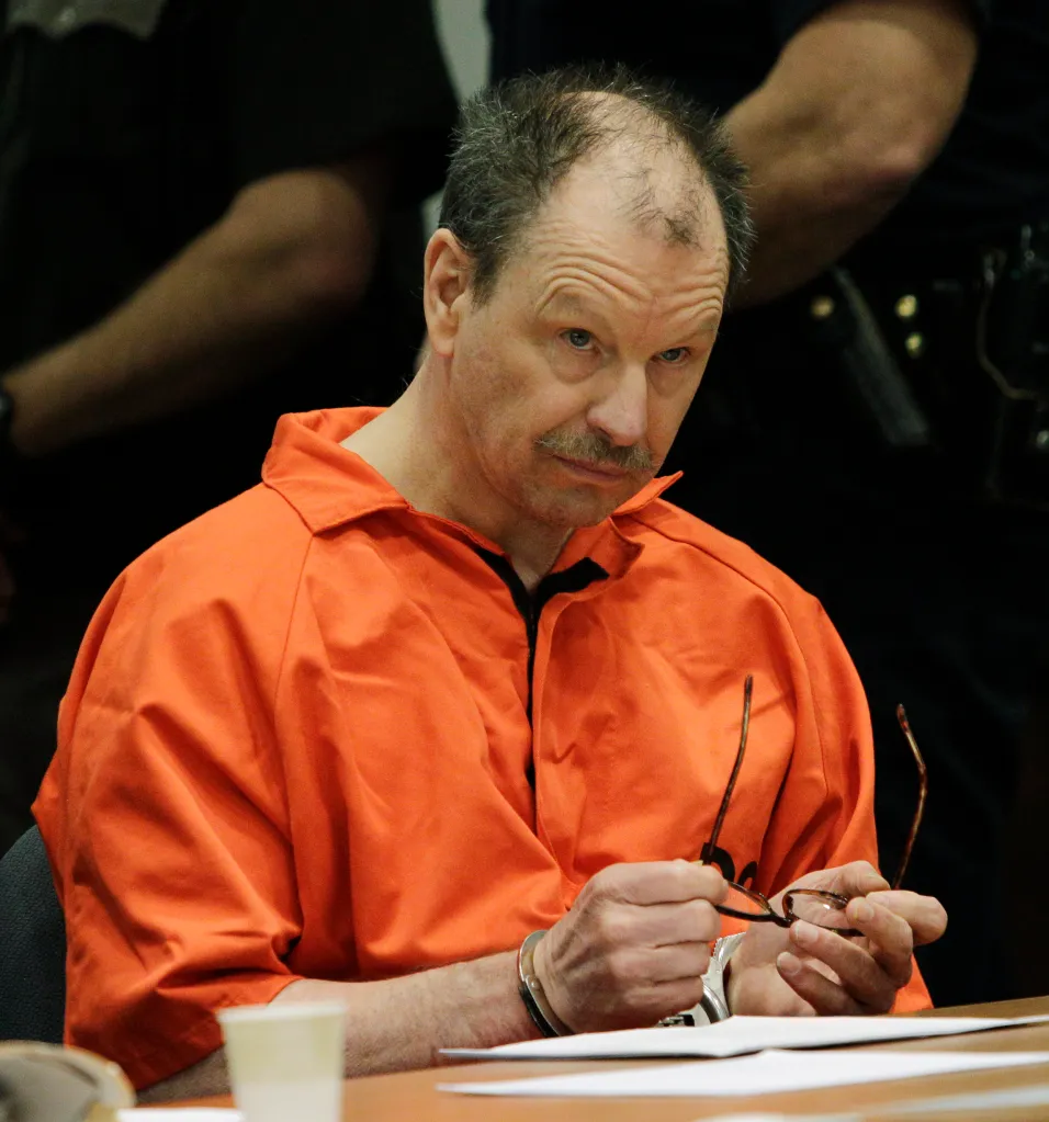 Gary Ridgway, the Green River Killer, in an orange jumpsuit.