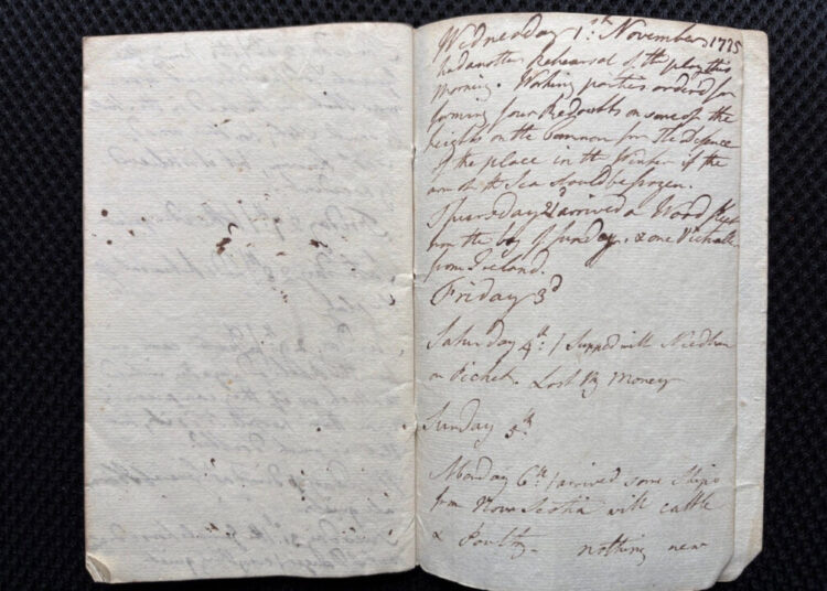 A general’s lost journal reveals life inside the British siege of Boston