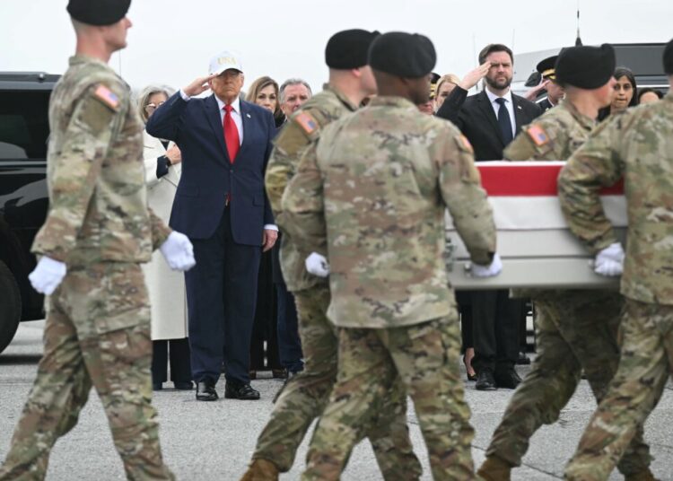 Trump honors U.S. troops killed in war, says Iran targets will expand