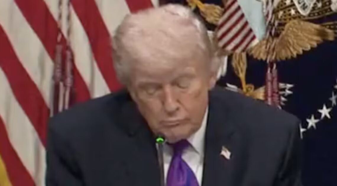 Trump, 79, Can’t Keep His Eyes Open at His Own Meeting