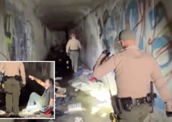 Corridors of filth as authorities clear yet another homeless encampment inside LA storm drain