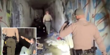 Corridors of filth as authorities clear yet another homeless encampment inside LA storm drain