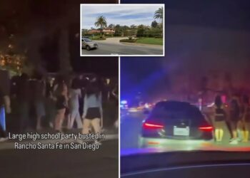 San Diego rager brings swarm of cops after hundreds of kids flood ritzy neighborhood