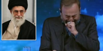 Iranian anchor sobs on state TV as he announces Khamenei killed in ‘criminal’ US-Israeli airstrikes