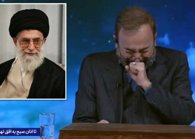 Iranian anchor sobs on state TV as he announces Khamenei killed in ‘criminal’ US-Israeli airstrikes
