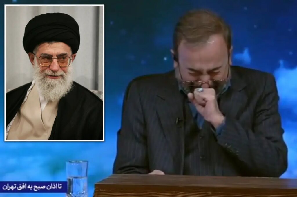 Iranian anchor sobs on state TV as he announces Khamenei killed in ‘criminal’ US-Israeli airstrikes