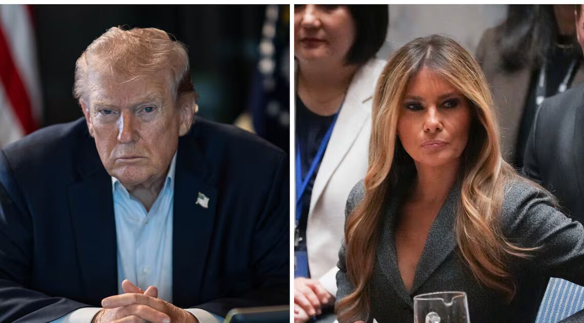 Trump Is Up All Night Posting About Melania While War Rages