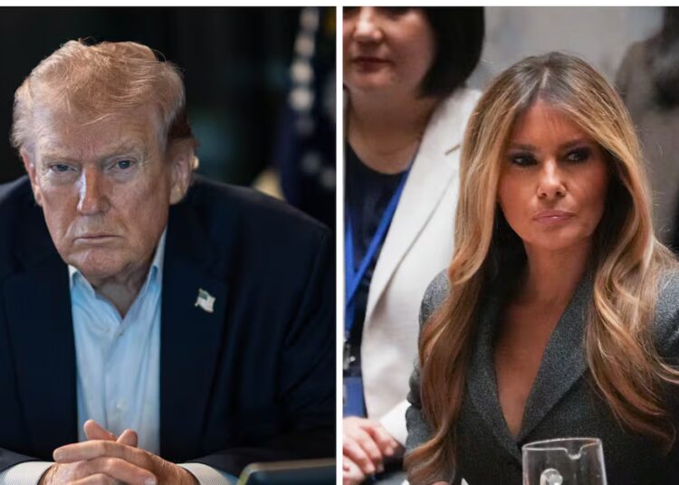 Trump Is Up All Night Posting About Melania While War Rages