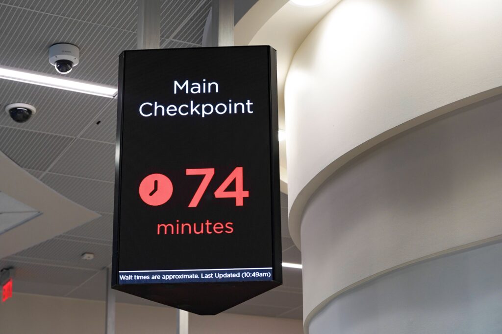 The airports without long security lines