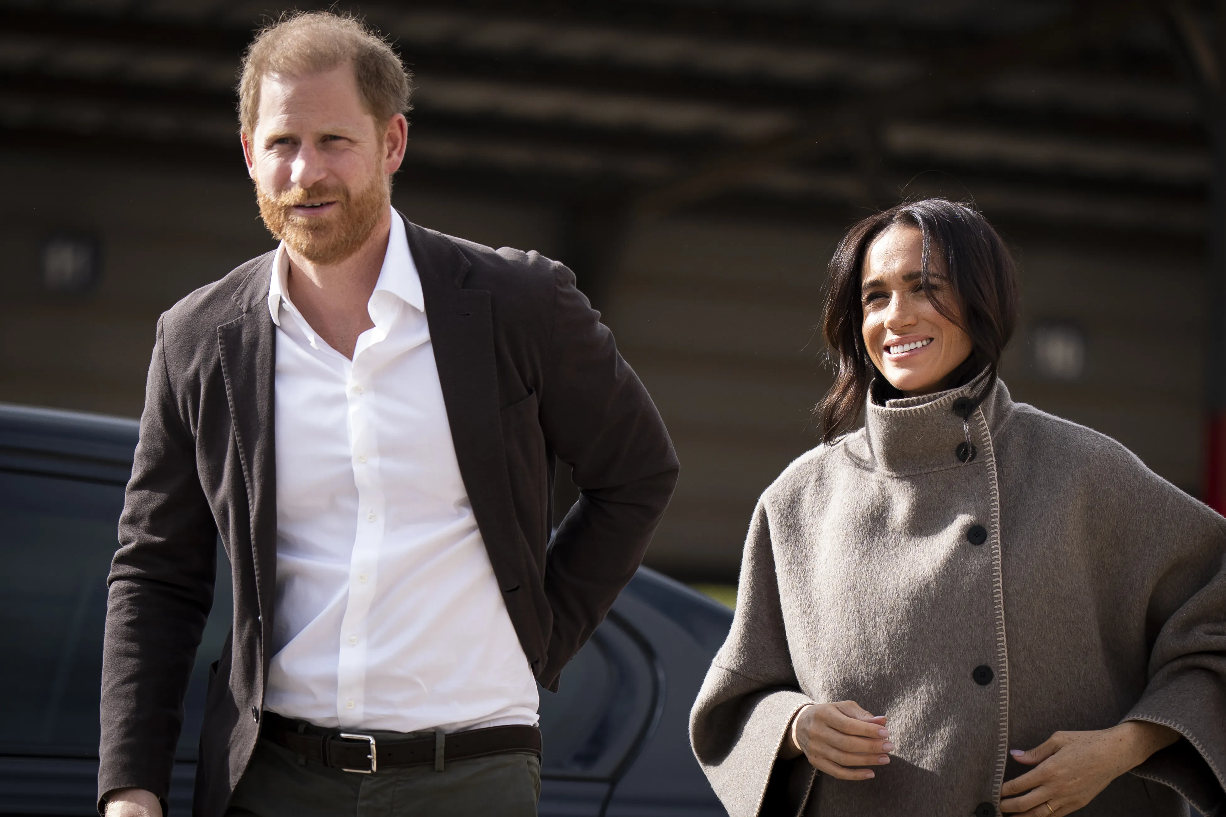 Meghan Markle and Prince Harry during a vist the National Centre for Rehabilitation of Addicts on Feb. 26, 2026. 