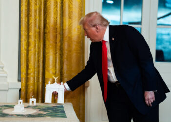 Democrats join legal challenge to Trump’s planned 250-foot arch