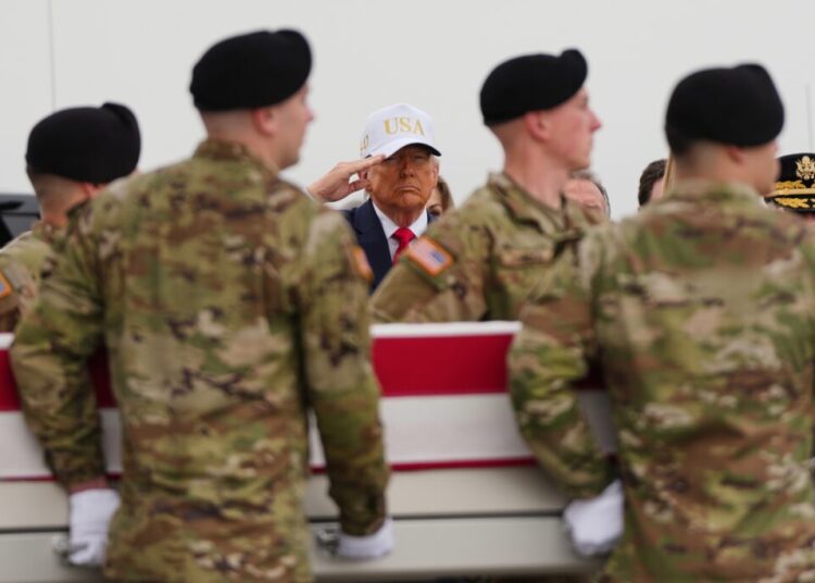 Trump confronts ‘bad part of war’ as troops killed in Iran conflict return home