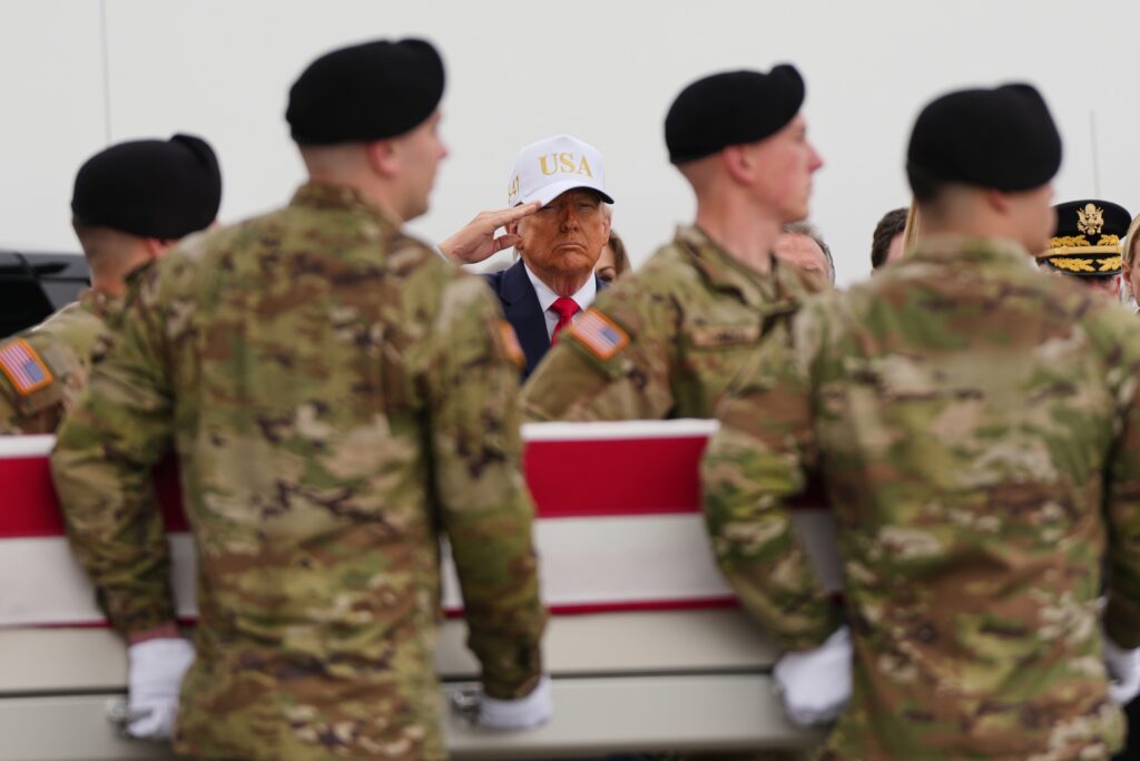 Trump confronts ‘bad part of war’ as troops killed in Iran conflict return home