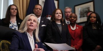 Partisan brawl in Virginia muddles Spanberger’s message of moderation
