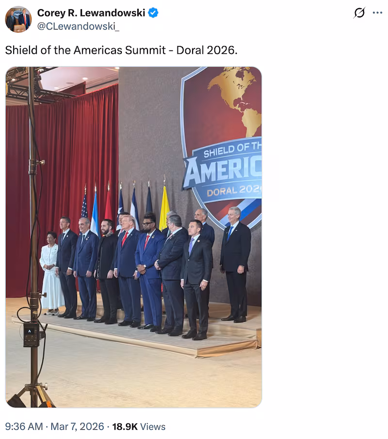 Corey Lewandowski on X