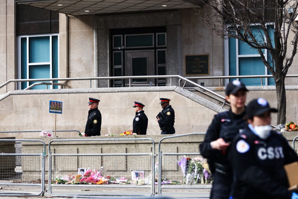 Two men fire gun toward U.S. Consulate in Toronto, police say