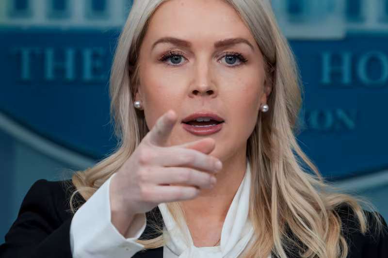 White House Press Secretary Karoline Leavitt holds a press briefing at the White House in Washington, D.C., U.S., March 4, 2026.