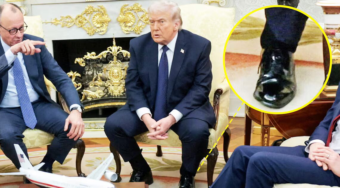 Trump, 79, Flaunts His Bulging Cankles at Important Meeting