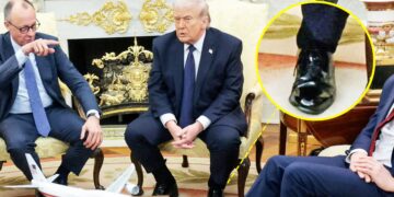 Trump, 79, Flaunts His Bulging Cankles at Important Meeting