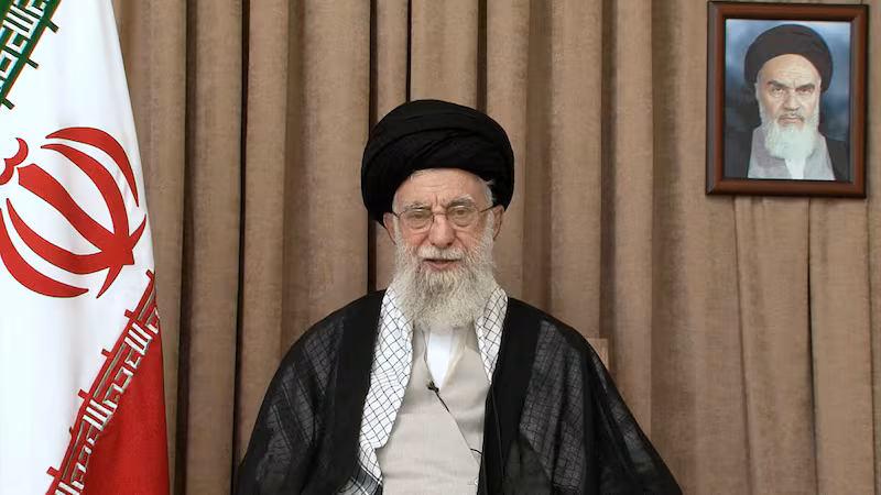 Khamenei said the U.S. "entered the war in an effort to save that [Zionist] regime but achieved nothing.”